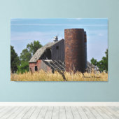 Kansas Country Barn Canvas Afdruk (Insitu (Houten vloer))