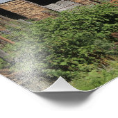 Kansas Country Barn met een Boerderij Windmolen Foto Afdruk (Hoek)