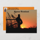 Kansas Country Farmland Sunset Briefkaart (Voorkant / Achterkant)