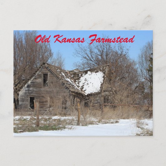 Kansas Country Farmstead Post Kaart (Voorkant)