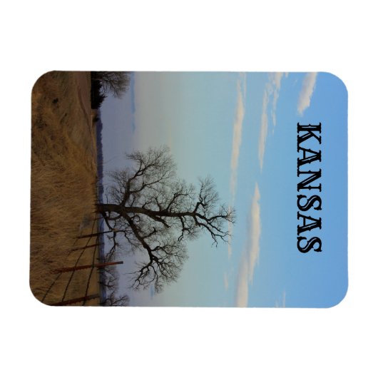Kansas Country Road MAGNET Magneet (Horizontaal)