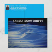 Kansas Country Snow Drifts Post Kaart (Voorkant / Achterkant)