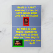 Kansas Country Windmill met Sky Wenskaart Kaart (Binnen)