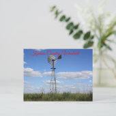 Kansas Country Windmill Post Kaart (Staand voorkant)
