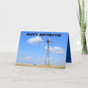 Kansas Country Windmill Wenskaart Kaart