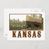 Kansas Covered Wagon Briefkaart (Voorkant / Achterkant)