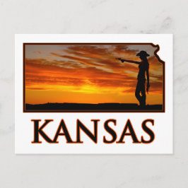 Kansas Cowgirl Briefkaart