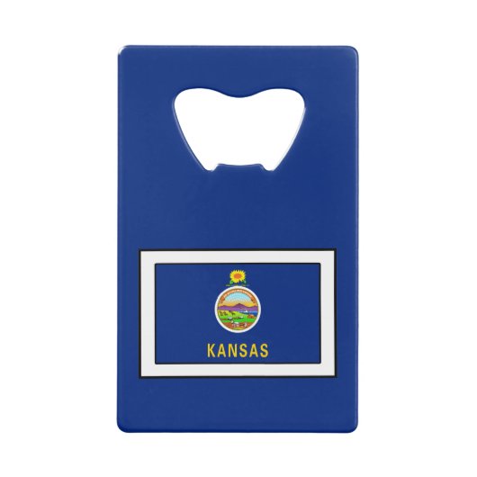 Kansas Creditkaart Flessenopener (Voorkant)