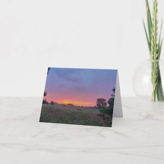 Kansas Dawn Vouw Notitiekaart (Voorkant)