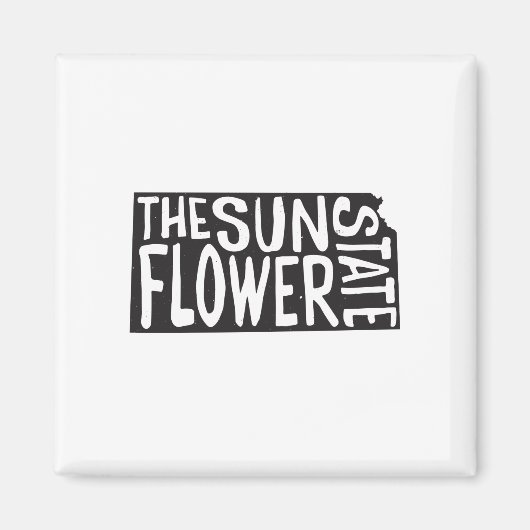 Kansas: De staat Zonnebloem Magneet (Voorkant)