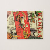 Kansas de Sunflower State Legpuzzel (Horizontaal)