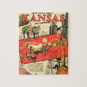 Kansas de Sunflower State Legpuzzel (Verticaal)
