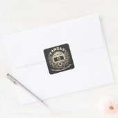 Kansas De Zonnebloem Staat Vierkante Sticker (Envelop)