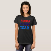 Kansas Drankteam Staatstrots Bier Drinken T-shirt (Voorkant volledig)