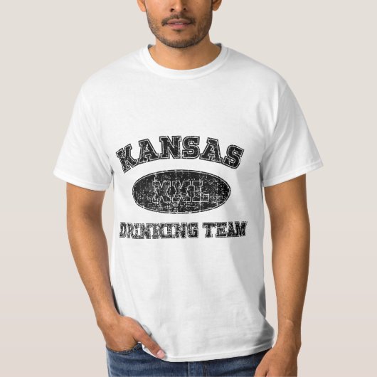 Kansas Drinking Team  T-shirt (Voorkant)