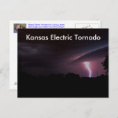 Kansas Electrical Tornado POST CARD! Briefkaart (Voorkant / Achterkant)