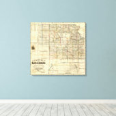 Kansas en de goudmijnen canvas afdruk (Insitu (Houten vloer))