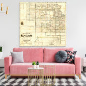 Kansas en de goudmijnen canvas afdruk (Insitu (Woonkamer))