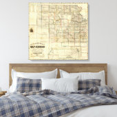 Kansas en de goudmijnen canvas afdruk (Insitu (Slaapkamer))