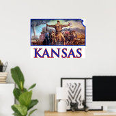 Kansas en John Brown in de Tragische Prelude Poster (Thuiskantoor)