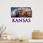 Kansas en John Brown in de Tragische Prelude Poster (Keuken)
