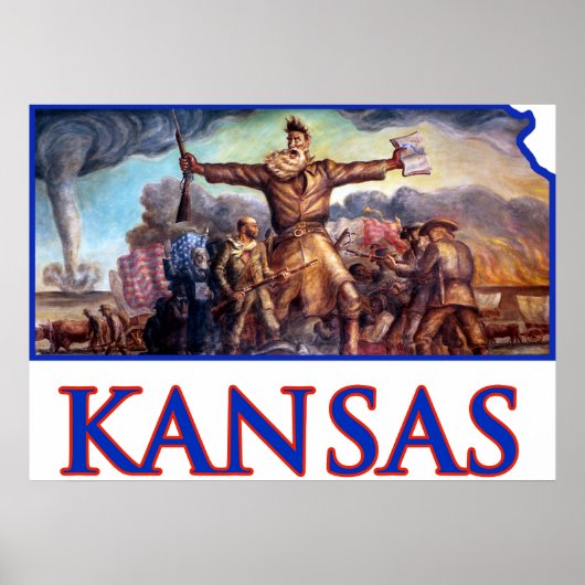 Kansas en John Brown in de Tragische Prelude Poster (Voorkant)