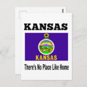 Kansas, er is geen plek zoals thuis. briefkaart (Voorkant / Achterkant)