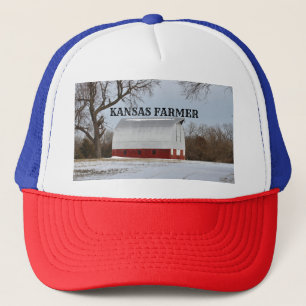 Kansas Farmer Red Barn Truckers Pet