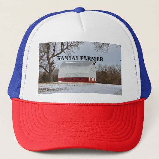 Kansas Farmer Red Barn Truckers Pet (Voorkant)