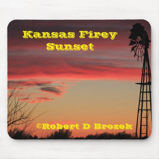 Kansas Firey Sunset Muismat (Voorkant)