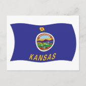 Kansas Flag Briefkaart (Voorkant)