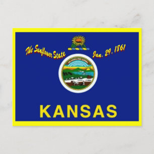 Kansas Flag Briefkaart