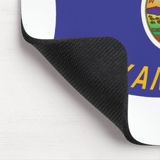 Kansas Flag Mousepad Muismat (Hoek)