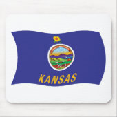 Kansas Flag Mousepad Muismat (Voorkant)