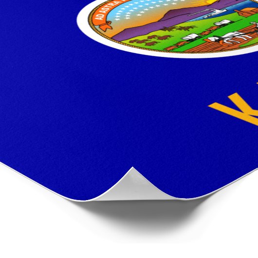 Kansas Flag Poster (Hoek)