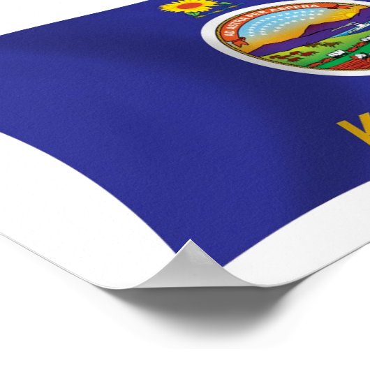 Kansas Flag Poster Print (Hoek)