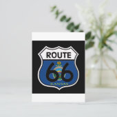 Kansas Flag Route 66 Shield Briefkaart (Staand voorkant)