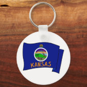 Kansas Flag Sleutelhanger (Voorkant)