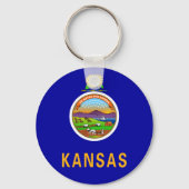 Kansas Flag Sleutelhanger (Voorkant)