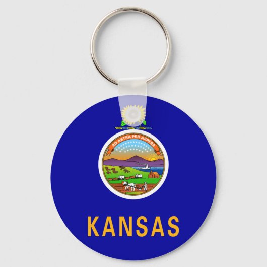 Kansas Flag Sleutelhanger (Voorkant)
