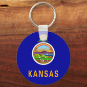 Kansas Flag Sleutelhanger (Voorkant)