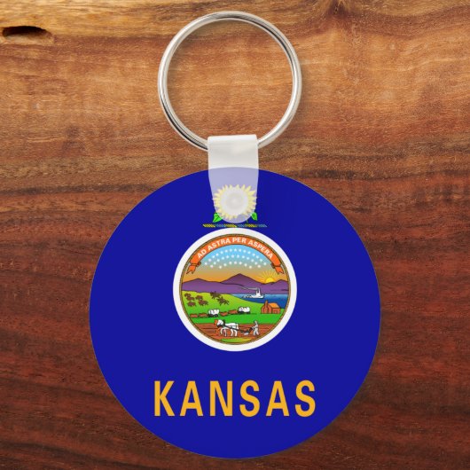 Kansas Flag Sleutelhanger (Voorkant)