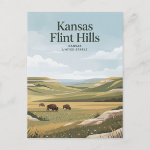Kansas Flint Hills Briefkaart