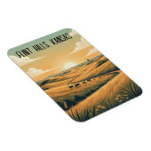 Kansas Flint Hills Reis Souvenir Magneet (Rechterzijde)
