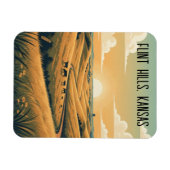 Kansas Flint Hills Reis Souvenir Magneet (Horizontaal)