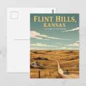 Kansas Flint Hills Reissouvenir Briefkaart (Voorkant / Achterkant)