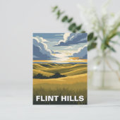 Kansas Flint Hills Reizen Briefkaart (Staand voorkant)