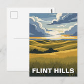 Kansas Flint Hills Reizen Briefkaart (Voorkant / Achterkant)