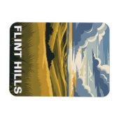 Kansas Flint Hills Reizen Magneet (Horizontaal)