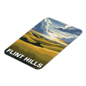 Kansas Flint Hills Reizen Magneet (Linkerzijde)